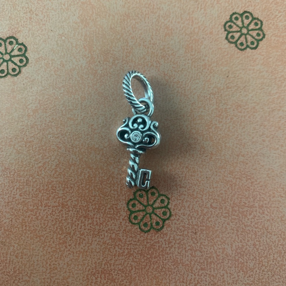 Brighton Silver Key Charm